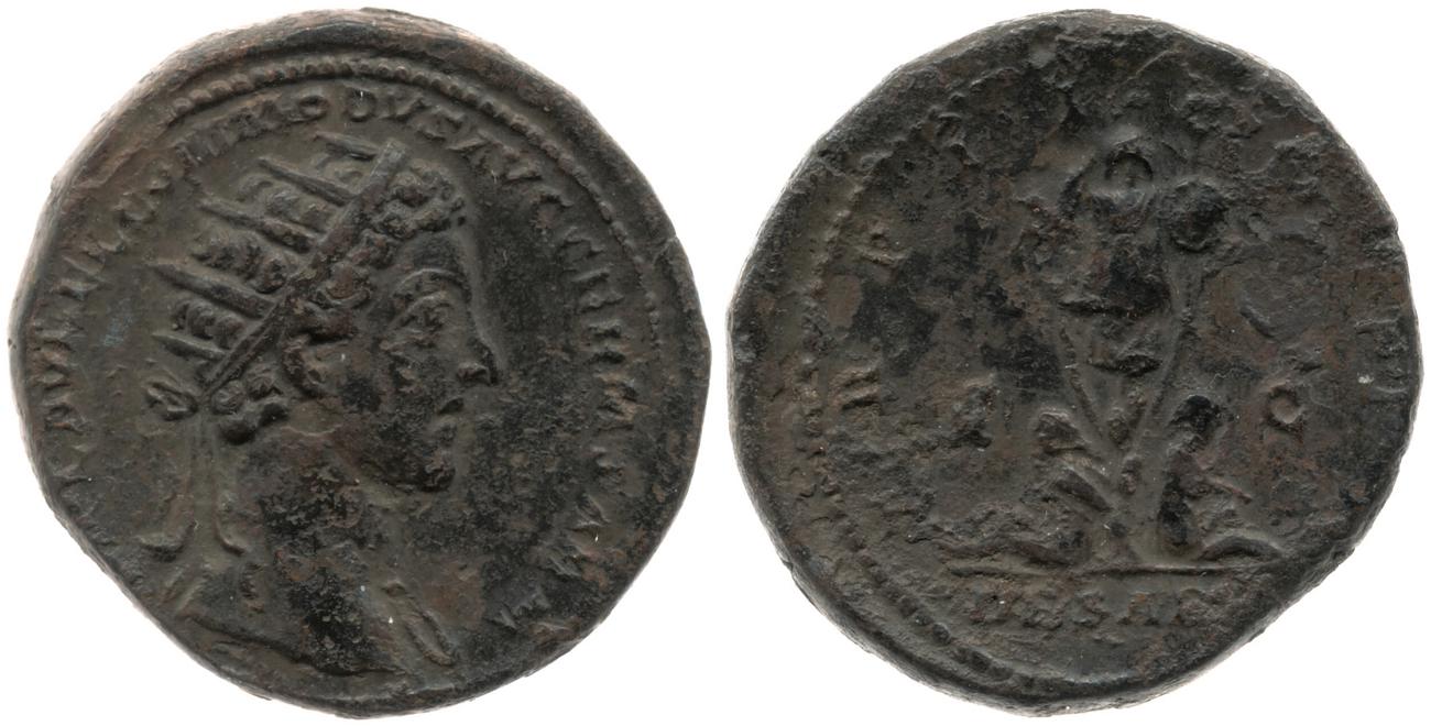аверс RIC III Marcus Aurelius 1574