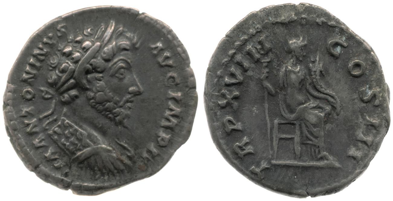 аверс RIC III Marcus Aurelius 113A