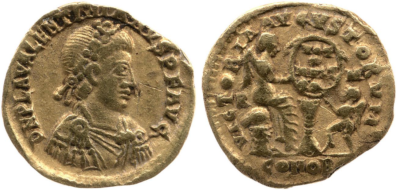 аверс RIC X Valentinian III 2048