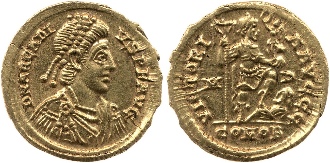 RIC X Honorius 1205, аверс, bm