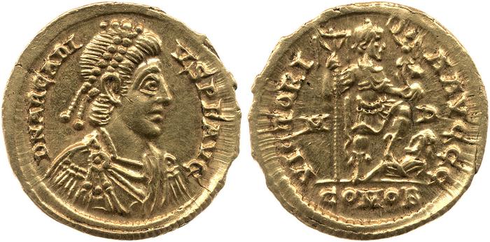 RIC X Honorius 1205, реверс, bm