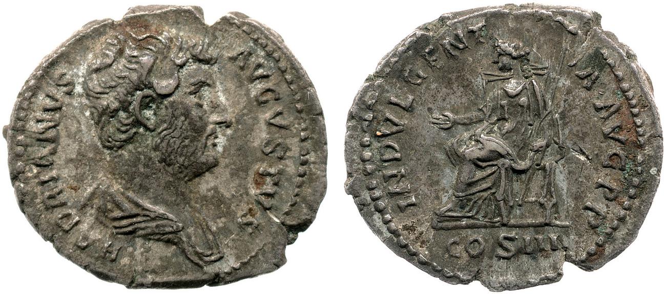аверс RIC II, Part 3 (second edition) Hadrian 1021