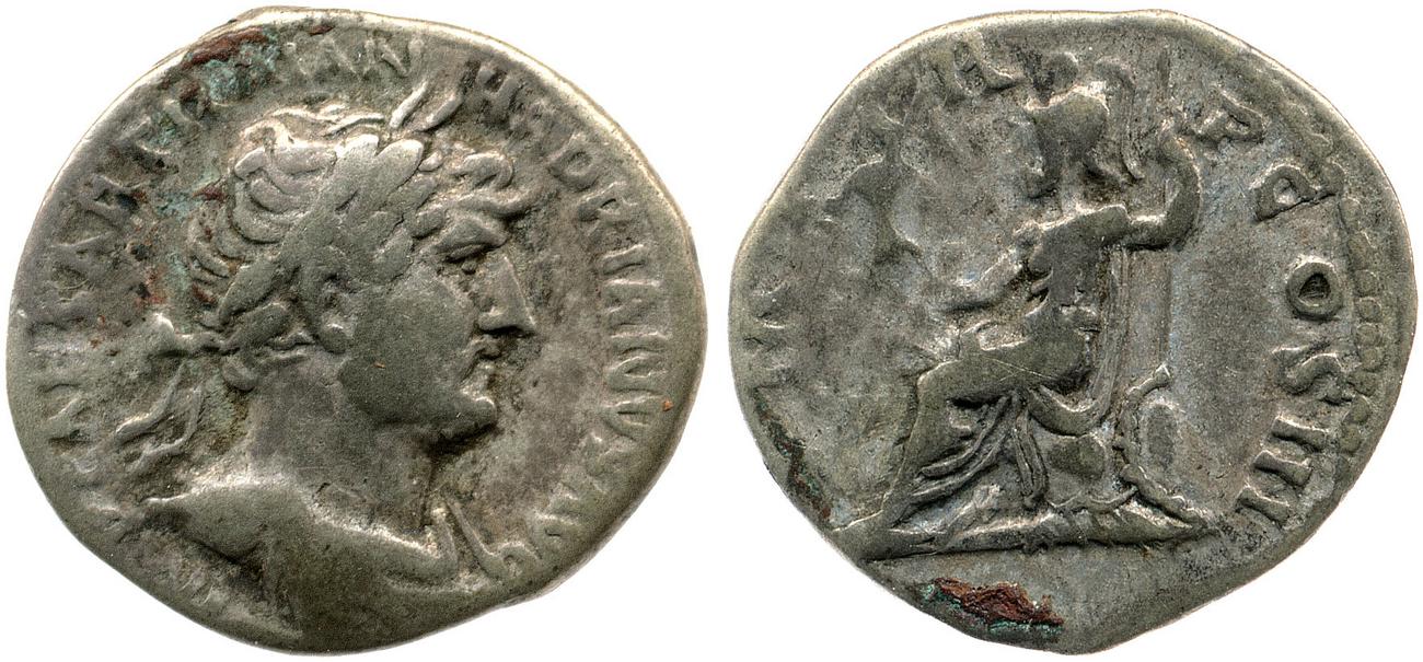 RIC II, Part 3 (second edition) Hadrian 544, аверс, Британский музей