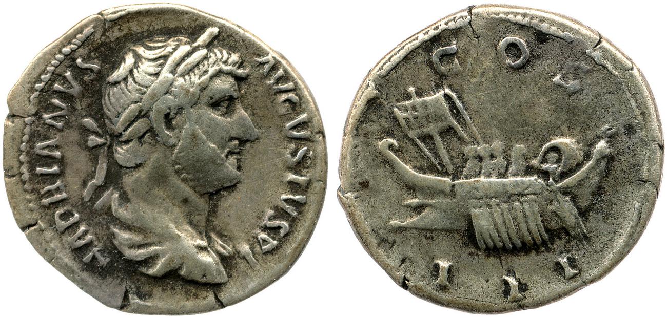 аверс RIC II, Part 3 (second edition) Hadrian 3096