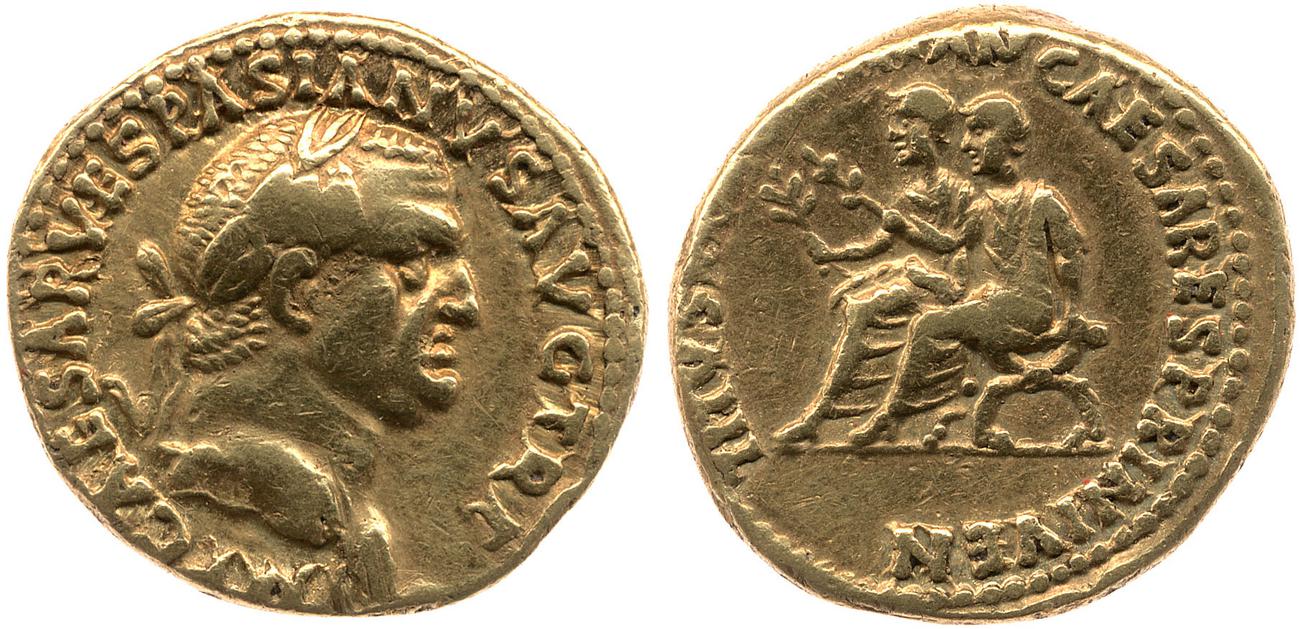 obverse RIC II, Part 1 (second edition) Vespasian 1123
