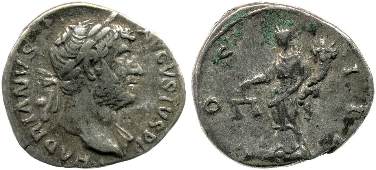 RIC II, Part 3 (second edition) Hadrian 939, аверс, bm