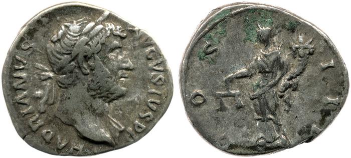 RIC II, Part 3 (second edition) Hadrian 939, реверс, bm