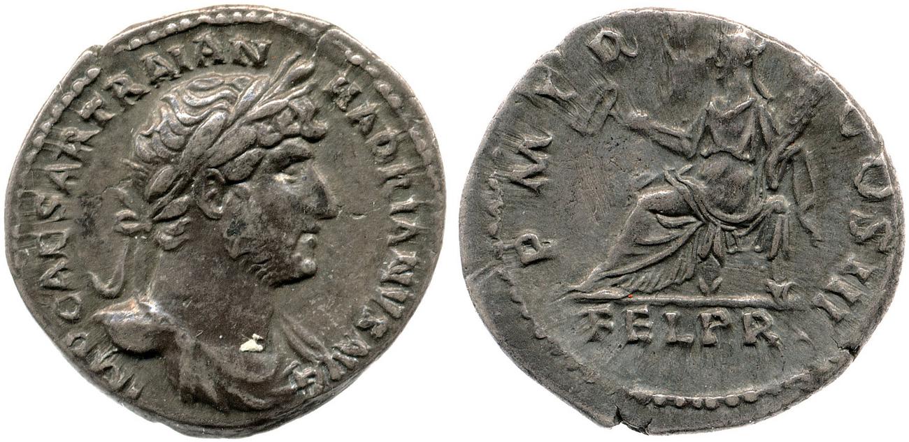 obverse RIC II, Part 3 (second edition) Hadrian 302