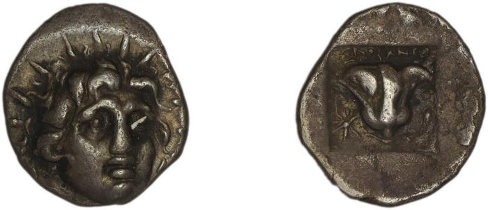 Rhodes Jenkins 1989 Group B hemidrachms, реверс, bm