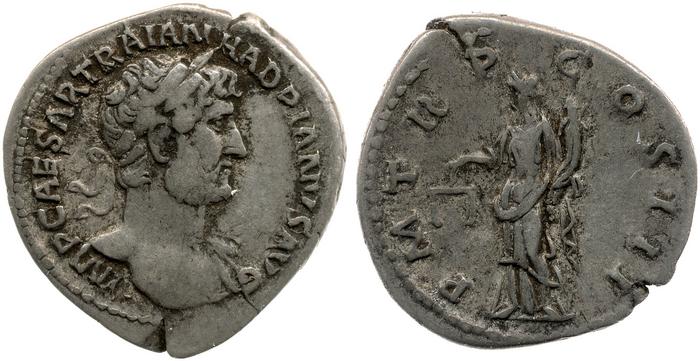 RIC II, Part 3 (second edition) Hadrian 387, реверс, Британский музей