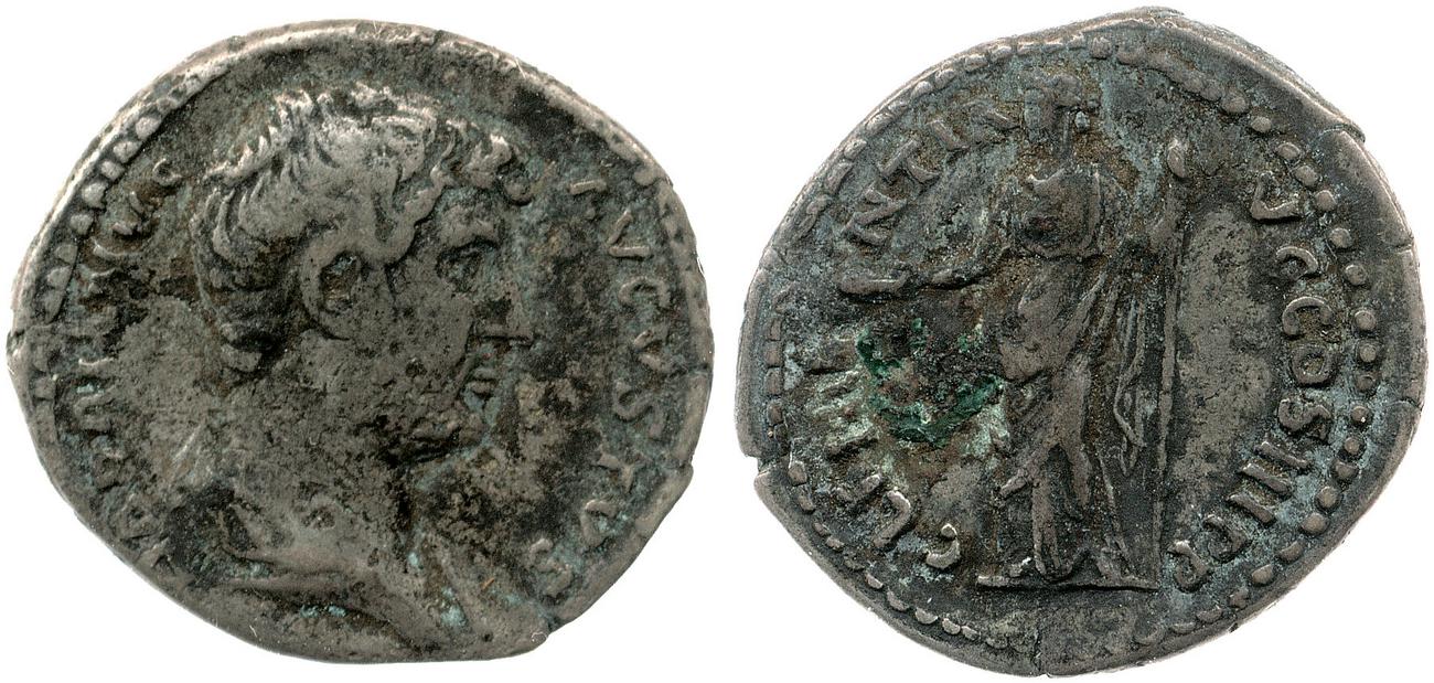 RIC II, Part 3 (second edition) Hadrian 1068, аверс, Британский музей