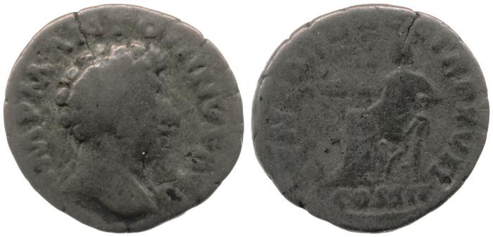 RIC III Marcus Aurelius 59, реверс, bm