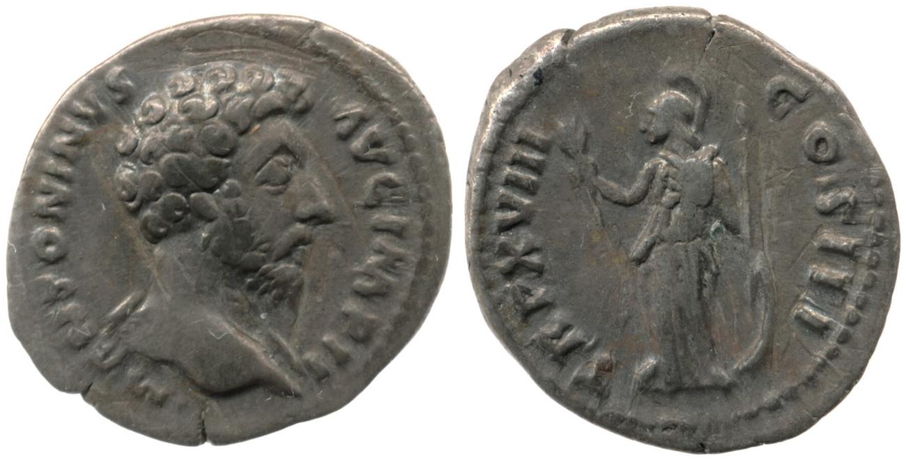 RIC III Marcus Aurelius 102, аверс, bm