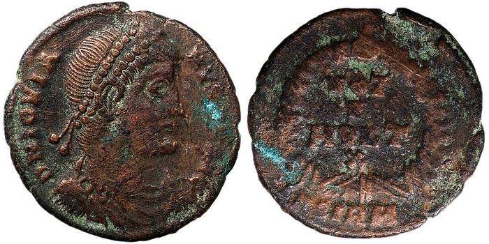 RIC VIII Sirmium 118, реверс, bm