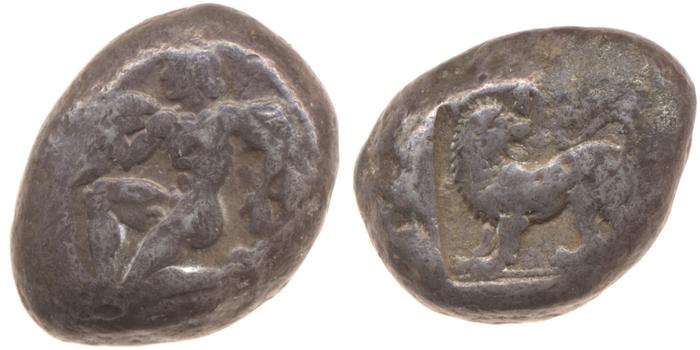 Uncertain Carian mint B Konuk 2007 M33-6, реверс, bm