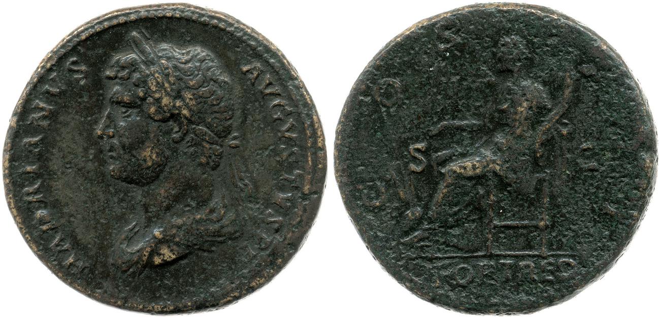 obverse RIC II, Part 3 (second edition) Hadrian 981