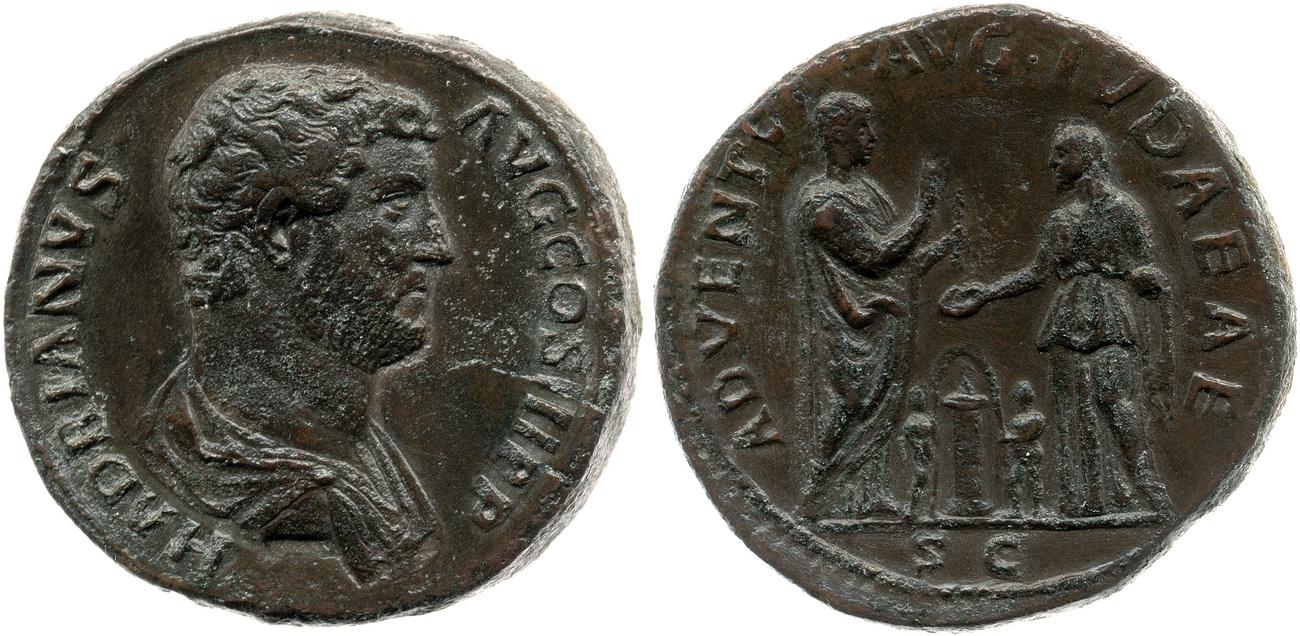 RIC II, Part 3 (second edition) Hadrian 1769, аверс, bm
