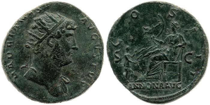 реверс RIC II, Part 3 (second edition) Hadrian 742