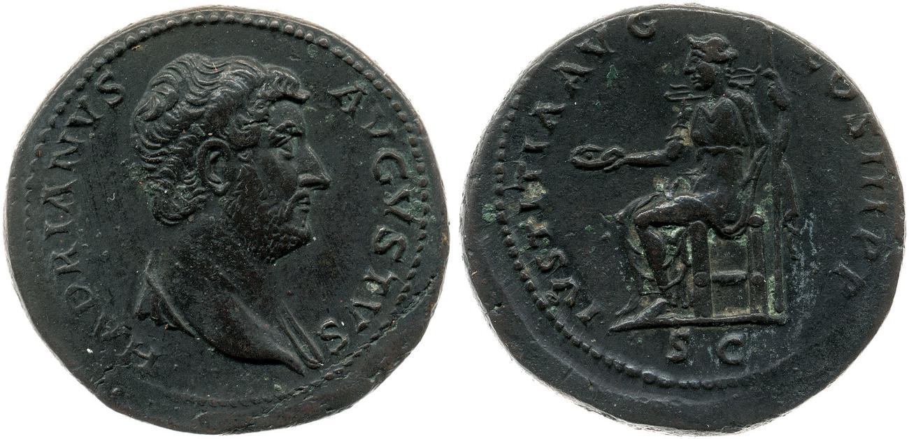 аверс RIC II, Part 3 (second edition) Hadrian 1232