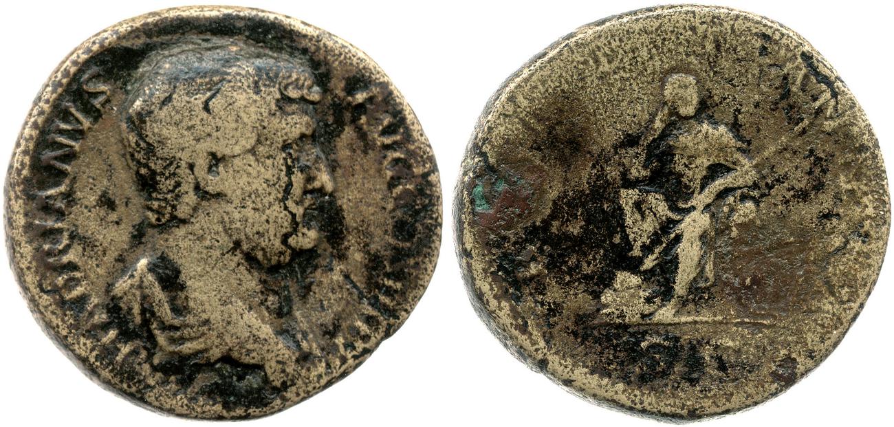 RIC II, Part 3 (second edition) Hadrian 1631, аверс, Британский музей