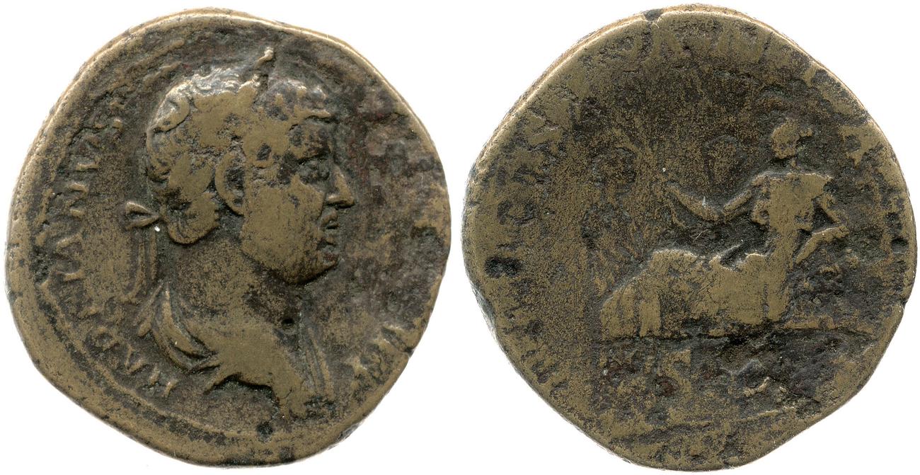 RIC II, Part 3 (second edition) Hadrian 1671, аверс, Британский музей