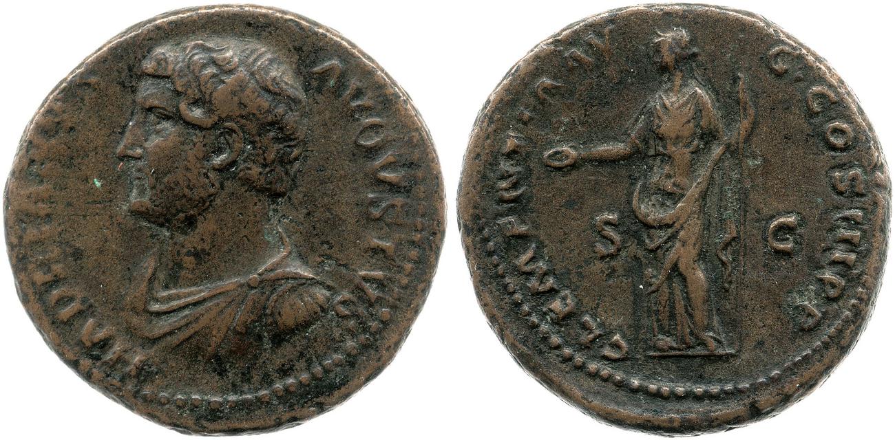 аверс RIC II, Part 3 (second edition) Hadrian 1196