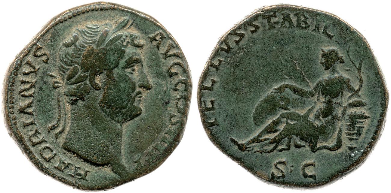 obverse RIC II, Part 3 (second edition) Hadrian 2178