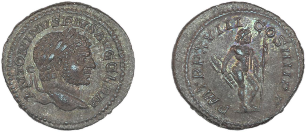 RIC IV Caracalla 258C, аверс, Британский музей