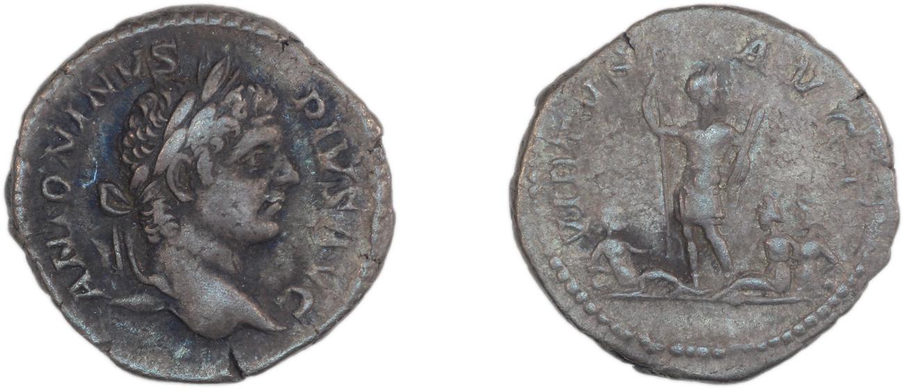 RIC IV Caracalla 175, аверс, Британский музей