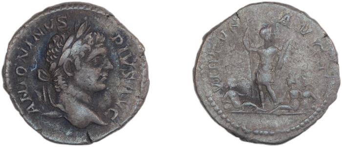 RIC IV Caracalla 175, реверс, Британский музей