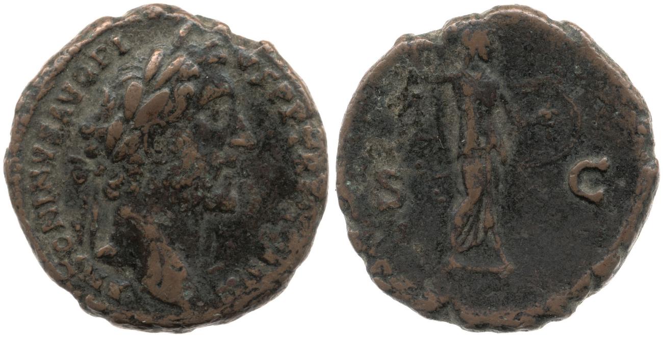 RIC III Antoninus Pius 826, аверс, bm