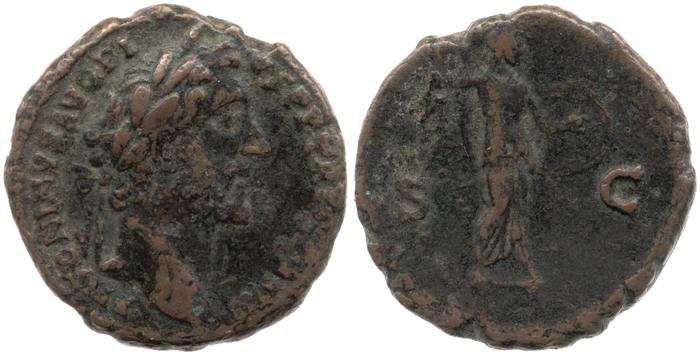 RIC III Antoninus Pius 826, реверс, bm