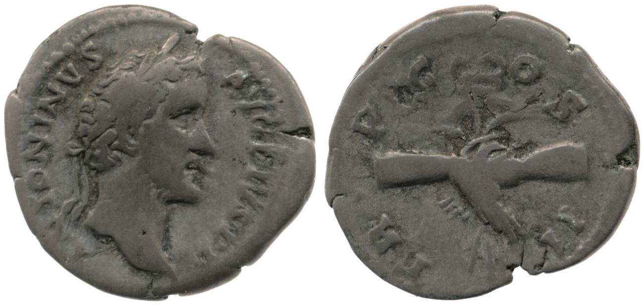 RIC III Antoninus Pius 43, аверс, Британский музей