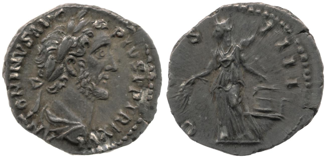 RIC III Antoninus Pius 220, аверс, Британский музей