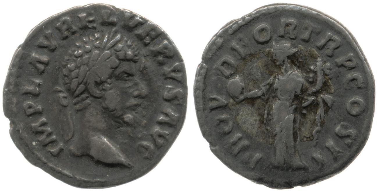 аверс RIC III Marcus Aurelius 482