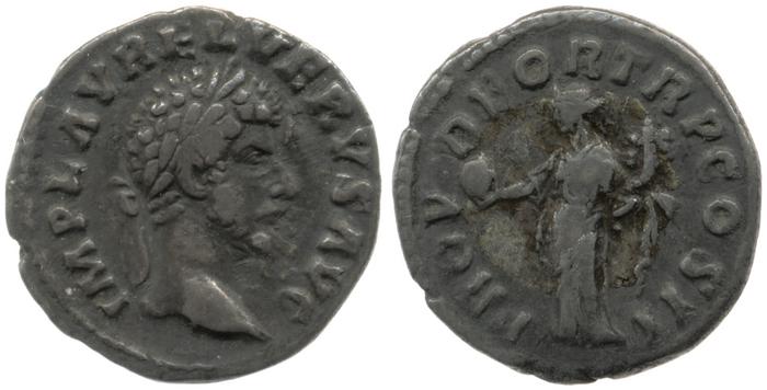 реверс RIC III Marcus Aurelius 482