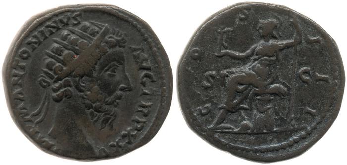 реверс RIC III Marcus Aurelius 996