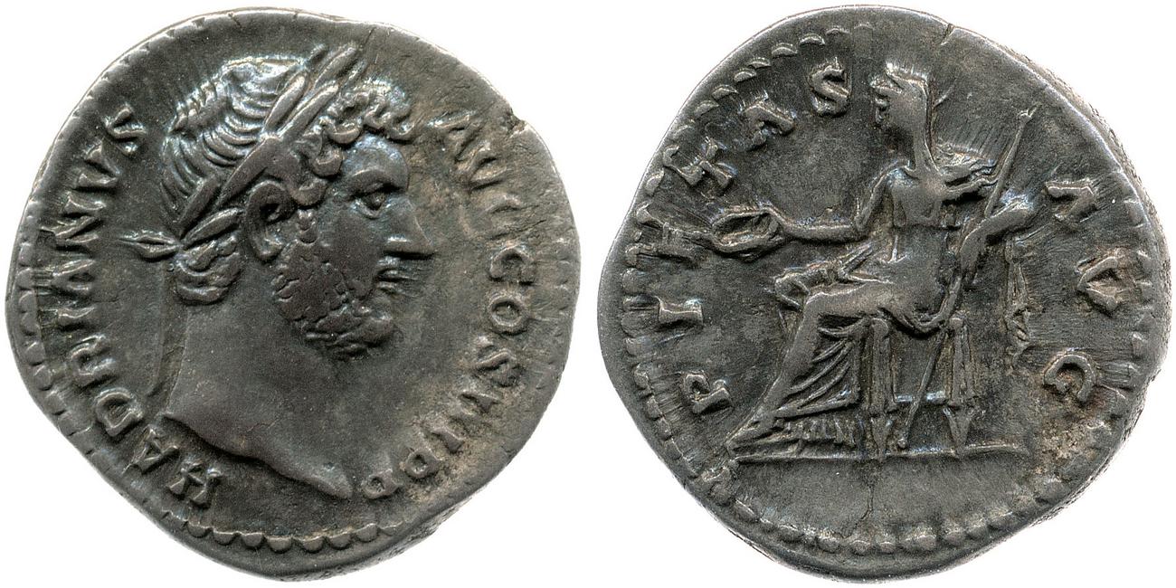 RIC II, Part 3 (second edition) Hadrian 1412, аверс, bm
