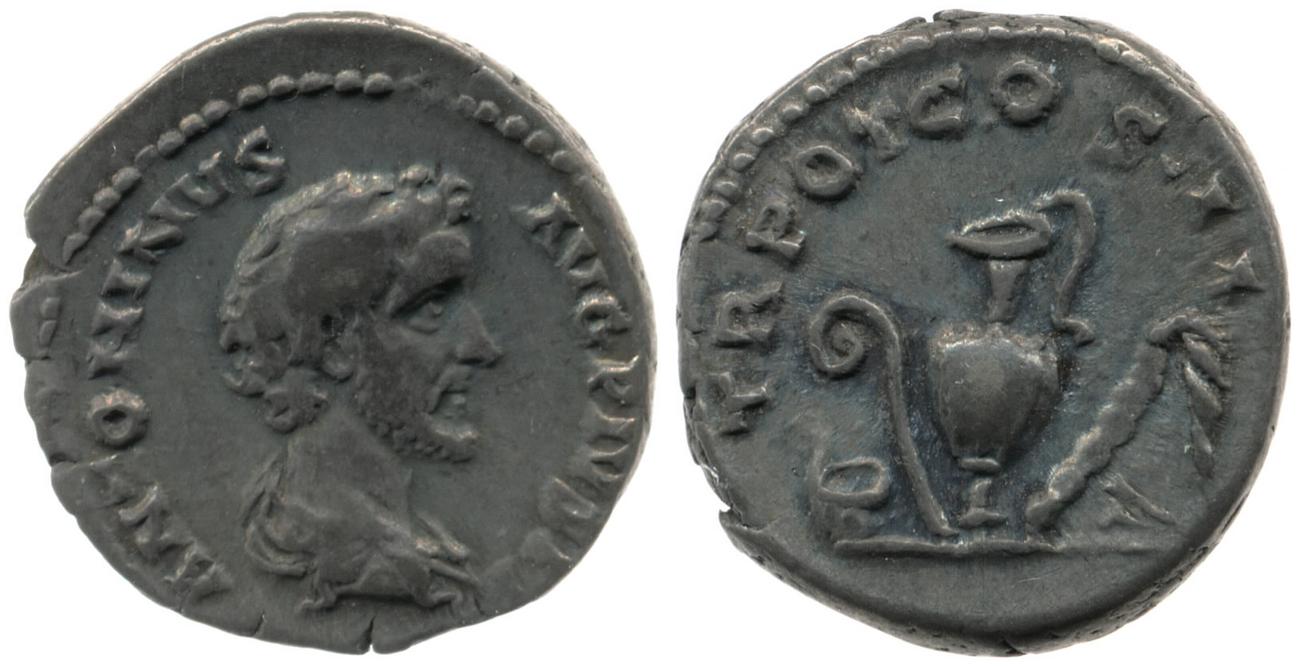 RIC III Antoninus Pius 57, аверс, Британский музей
