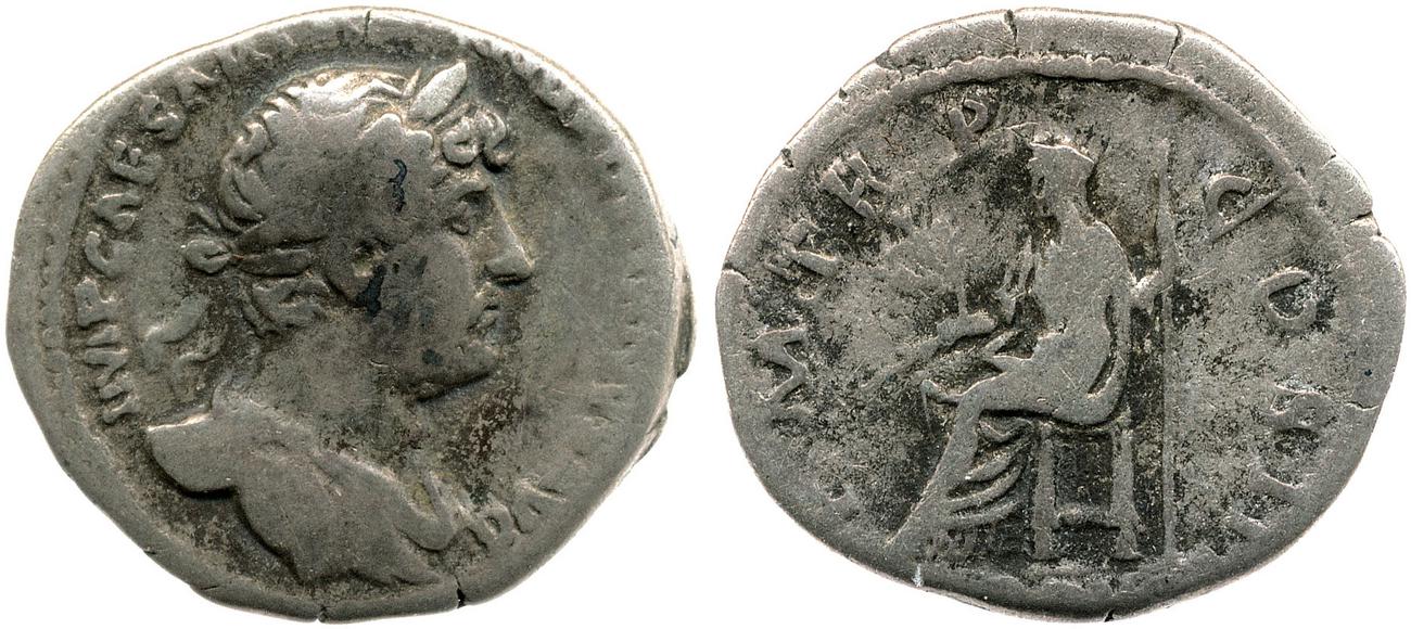 RIC II, Part 3 (second edition) Hadrian 367, аверс, Британский музей