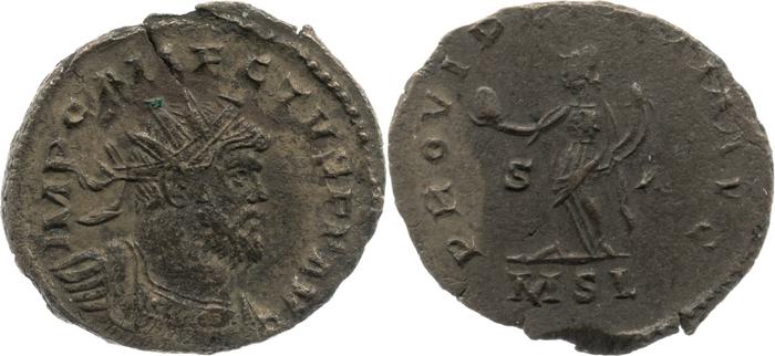RIC V Allectus 36, реверс, bm