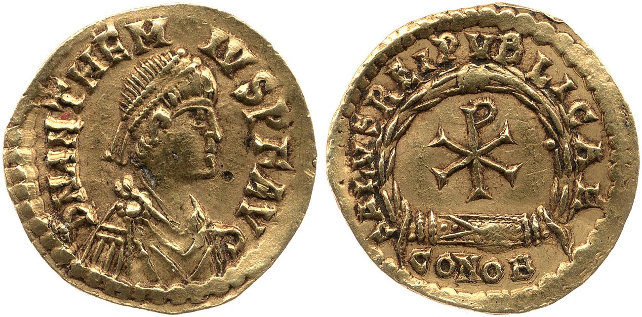 аверс RIC X Anthemius 2839
