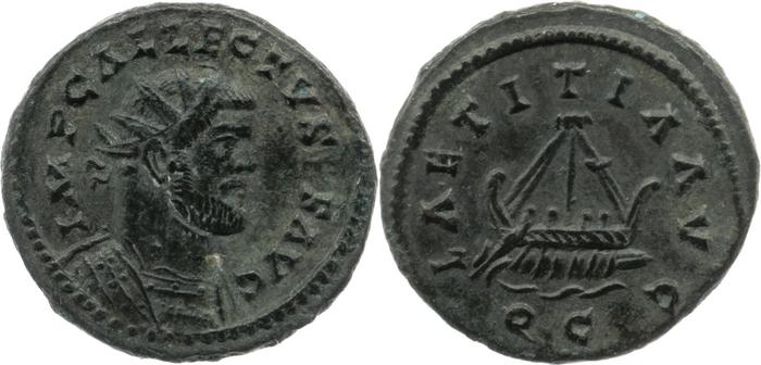 RIC V Allectus 124, реверс, bm