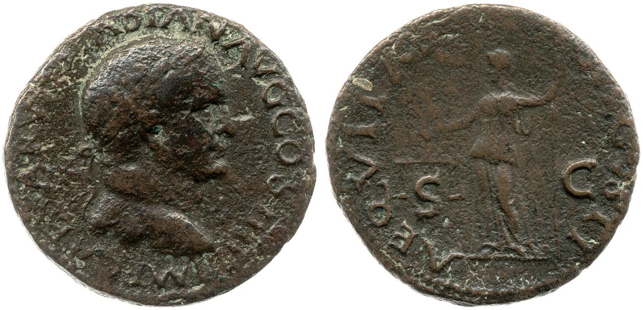 RIC II, Part 1 (second edition) Vespasian 1199, аверс, bm
