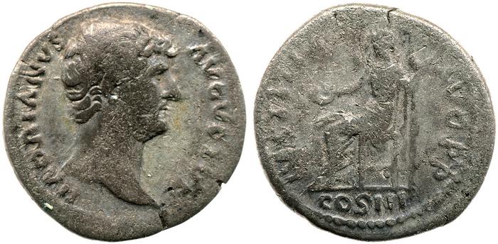 RIC II, Part 3 (second edition) Hadrian 1027, реверс, bm