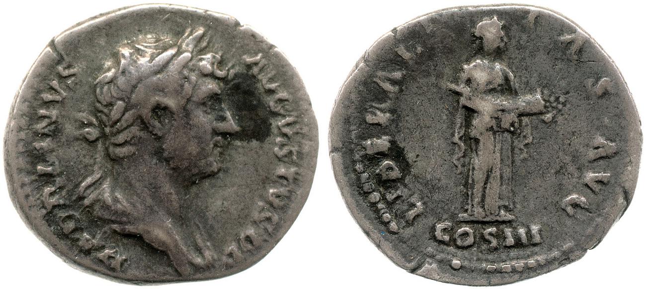 obverse RIC II, Part 3 (second edition) Hadrian 960