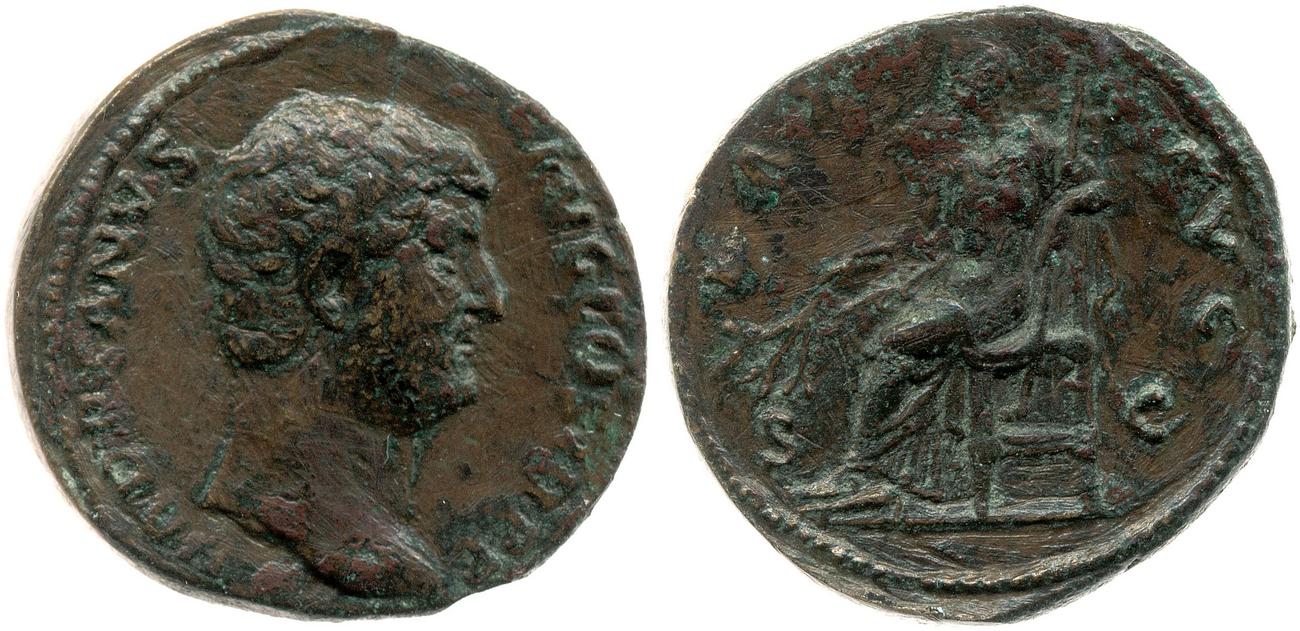 obverse RIC II, Part 3 (second edition) Hadrian 2264