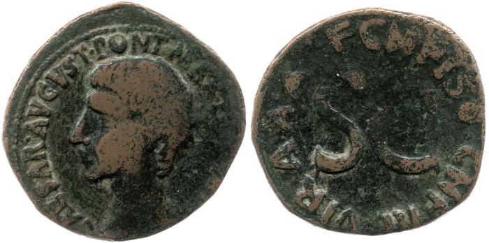 RIC I (second edition) Augustus 428, реверс, bm