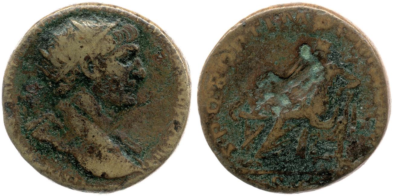 RIC II Trajan 516, аверс, bm