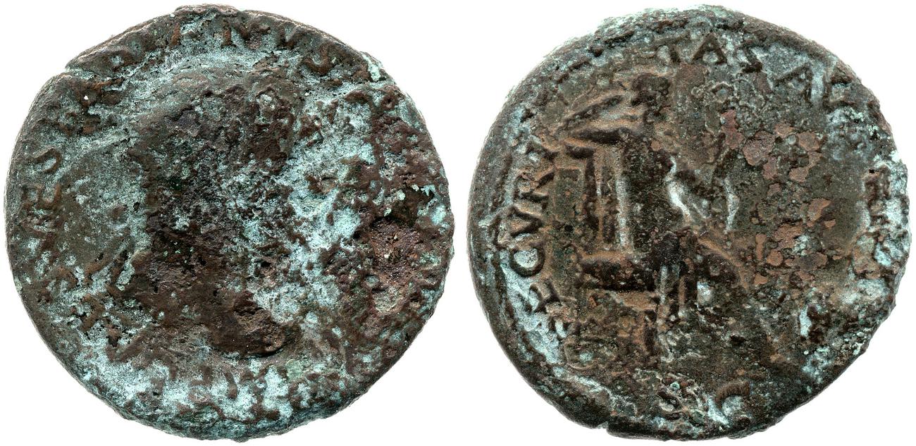 obverse RIC II, Part 1 (second edition) Vespasian 1171
